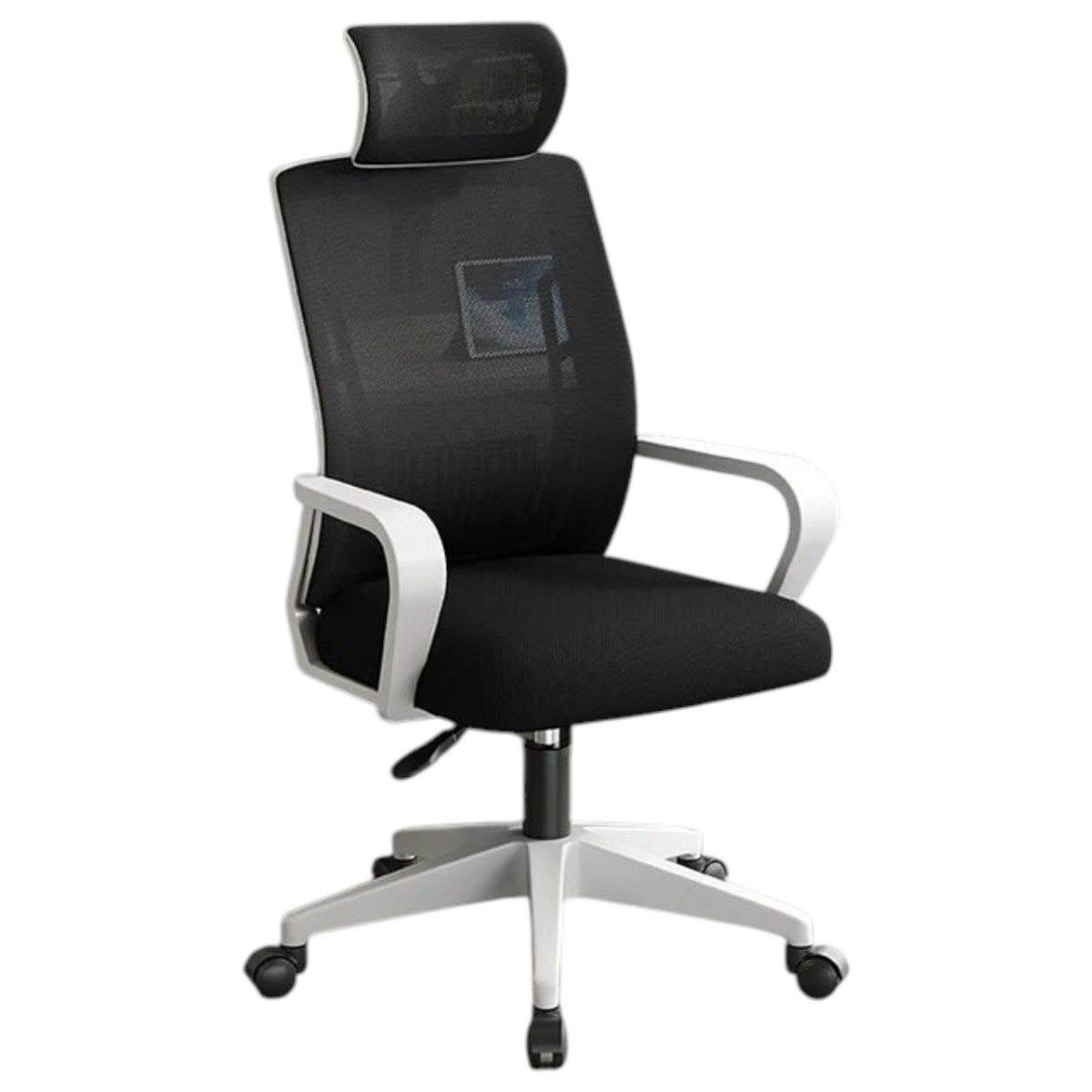 Silla Ergonómica con Asiento Amplio y Brazos Blanco - Imagen 8