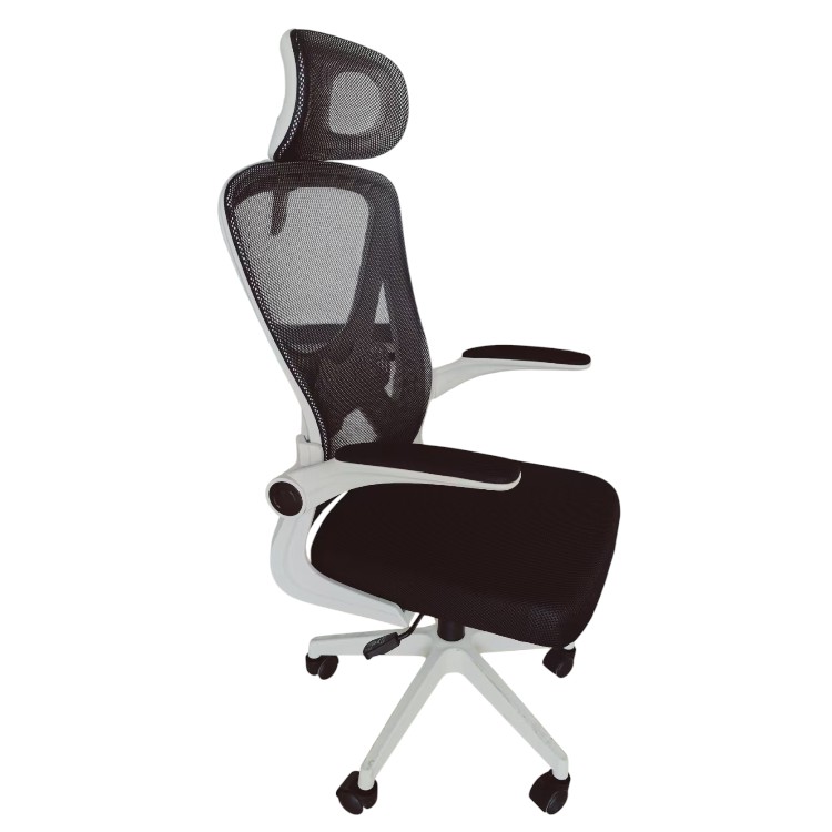 Silla de Oficina con Diseño Clásico y Cabecera Blanco - Imagen 2