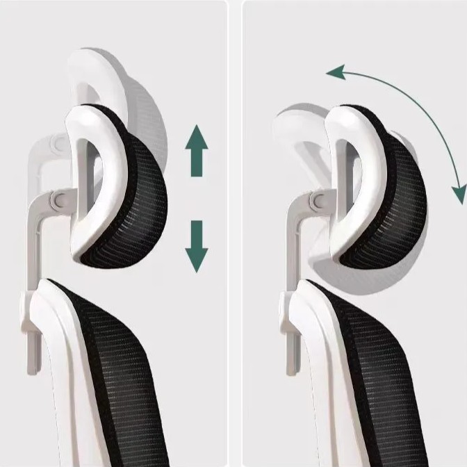 Silla de Oficina con Diseño Clásico y Cabecera Blanco - Imagen 5