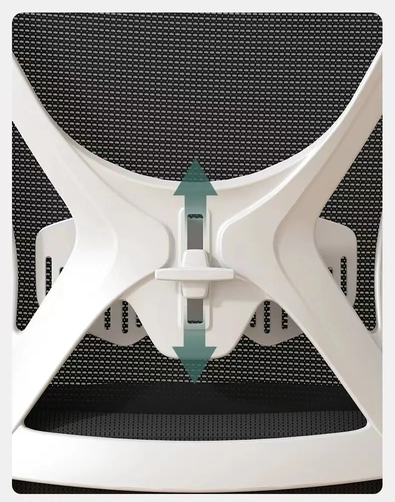 Silla de Oficina con Diseño Clásico y Cabecera Blanco - Imagen 7