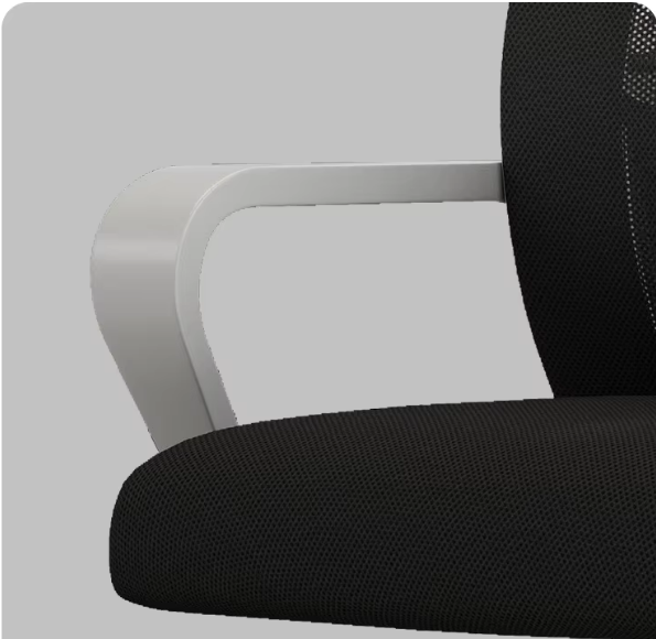 Silla Ergonómica con Asiento Amplio y Brazos Negro - Imagen 4