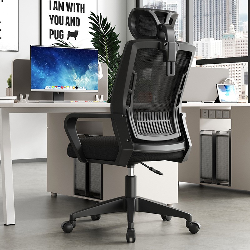 Silla Ergonómica con Asiento Amplio y Brazos Negro - Imagen 6